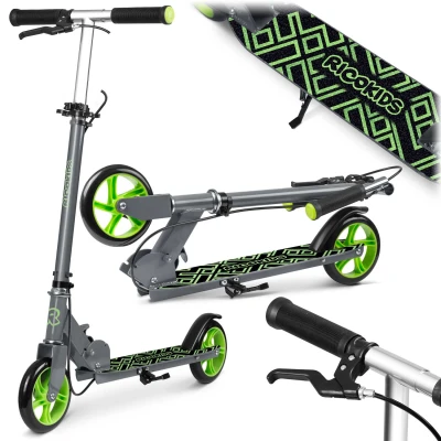 Ricokids 765604 Kolobežka Kodi, šedozelená