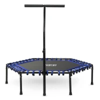 Neo-Sport 1102 Trampolína fitness s madlem 127 cm - šestiúhelníková modrá