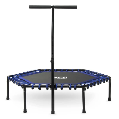 Neo-Sport 1102 Trampolína fitness s madlem 127 cm - šestiúhelníková modrá