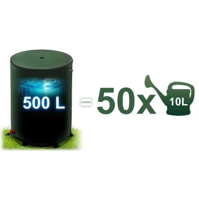 Plonos PL-521 Nádrž na dešťovou vodu 500 l, zelená