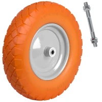 Humberg 4880 Koleso pre trakař, bezdušové, 4,00-8 oranžovo-biele
