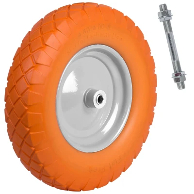 Humberg 4880 Koleso pre trakař, bezdušové, 4,00-8 oranžovo-biele