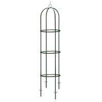 Plonos PL-992 Zahradní kovová opora pro popínavé rostliny 200 cm, černá