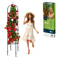 Plonos PL-992 Zahradní kovová opora pro popínavé rostliny 200 cm, černá