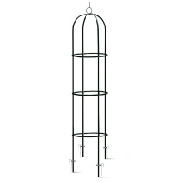 Plonos PL-992 Zahradní kovová opora pro popínavé rostliny 200 cm, černá