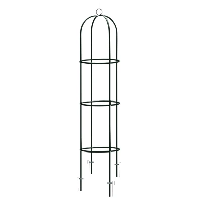 Plonos PL-992 Zahradní kovová opora pro popínavé rostliny 200 cm, černá