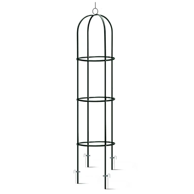 Plonos PL-992 Zahradní kovová opora pro popínavé rostliny 200 cm, černá