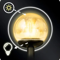 Ilumen 910310 Solárne lampy priehľadná guľa 4 ks