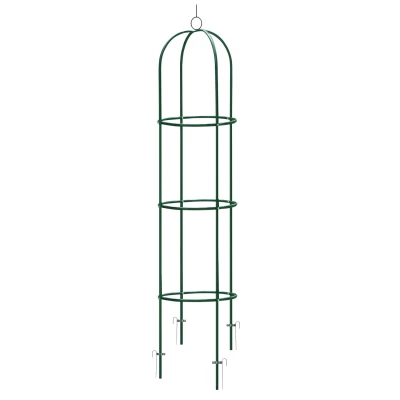 Plonos PL-992 Zahradní kovová opora pro popínavé rostliny 200 cm, zelená