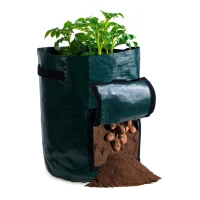 Plonos 496400 Pěstební vak na zeleninu s okénkem 43,3 l, zelený