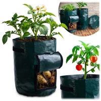 Plonos 496400 Pěstební vak na zeleninu s okénkem 43,3 l, zelený