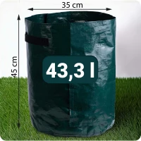 Plonos 496400 Pěstební vak na zeleninu s okénkem 43,3 l, zelený