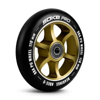 SOKE 803204 Kolesá na kolobežku 110 mm zlaté, 2 ks