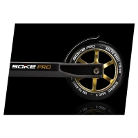SOKE 803204 Kolesá na kolobežku 110 mm zlaté, 2 ks