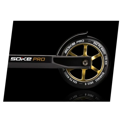 SOKE 803204 Kolesá na kolobežku 110 mm zlaté, 2 ks