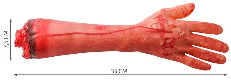 Uřízlá lidská ruka Halloween - dekorace