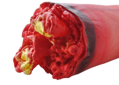 Uřízlá lidská ruka Halloween - dekorace