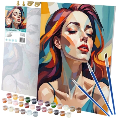 Massido 699018 Obraz pro malování podle čísel 40×50 cm, Portrét ženy