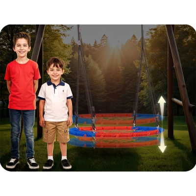 Neo-Sport 1070 Houpačka čapí hnízdo Swingo 95 cm, modro-červená