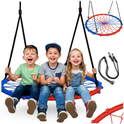 Neo-Sport 1070 Houpačka čapí hnízdo Swingo 95 cm, modro-červená