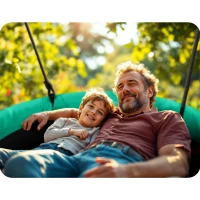 Neo-Sport 1052 Hojdačka Stork's Nest Swing 110 cm, zelená