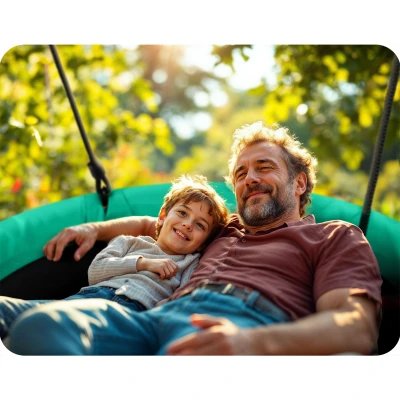 Neo-Sport 1052 Hojdačka Stork's Nest Swing 110 cm, zelená