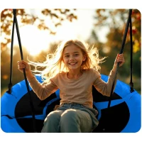 Neo-Sport 1080 Houpačka čapí hnízdo Swingo 100 cm, modrá