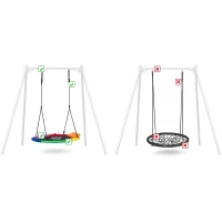 Neo-Sport 1050 Houpací hnízdo Swingo XXL 110 cm, barevné