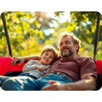 Neo-Sport NS-105 Houpačka hnízdo obdélníková Swingo 110 x 70 cm, červená