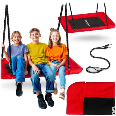 Neo-Sport NS-105 Houpačka hnízdo obdélníková Swingo 110 x 70 cm, červená