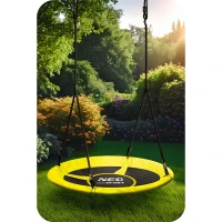 Neo-Sport 1083 Hojdačka Stork's Nest Swing 105 cm, žlto-zelená