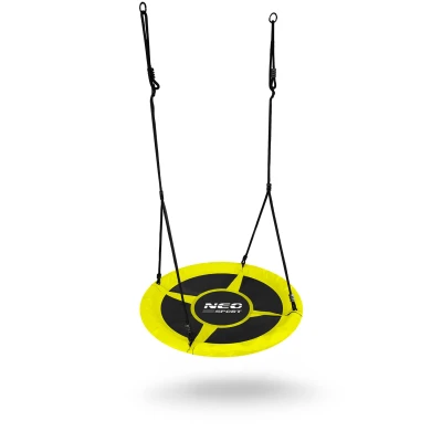 Neo-Sport 1083 Hojdačka Stork's Nest Swing 105 cm, žlto-zelená