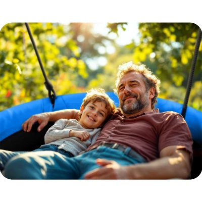 Neo-Sport 1051 Houpačka čapí hnízdo Swingo 110 cm, modrá