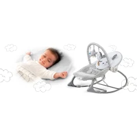 Nukido 705400 Detská hojdacie kreslo s vibráciami - sivá