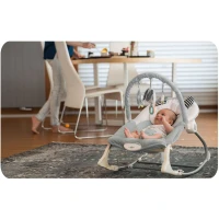 Nukido 705400 Detská hojdacie kreslo s vibráciami - sivá