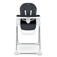 Ricokids 700603 Vysoká stolička Tulo so stolíkom, čierna