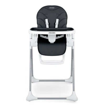 Ricokids 700603 Vysoká stolička Tulo so stolíkom, čierna