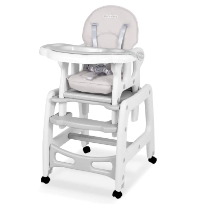 Ricokids 7090 Sinco 5 v 1 vysoká stolička - sivá