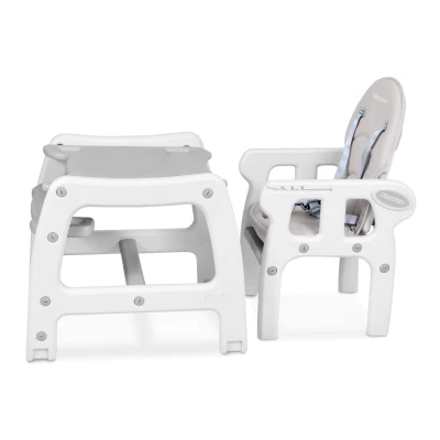 Ricokids 7090 Sinco 5 v 1 vysoká stolička - sivá