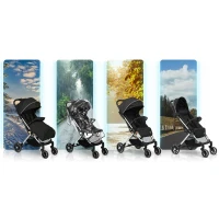 Nukido 716000 Paseo športový kočík, 0-36 mesiacov, 15 kg, čierny