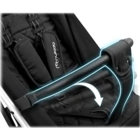 Nukido 716000 Paseo športový kočík, 0-36 mesiacov, 15 kg, čierny