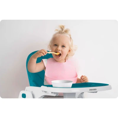 Ricokids 700601 Vysoká stolička Tulo so stolíkom, modrá