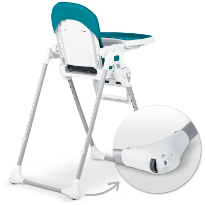Ricokids 700601 Vysoká stolička Tulo so stolíkom, modrá