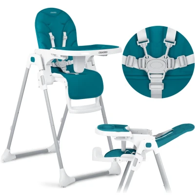 Ricokids 700601 Vysoká stolička Tulo so stolíkom, modrá