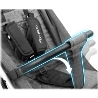 Nukido 716002 Paseo športový kočík, 0–36 mesiacov, 15 kg, tmavošedý