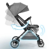 Nukido 716002 Paseo športový kočík, 0–36 mesiacov, 15 kg, tmavošedý