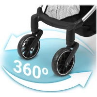 Nukido 716002 Paseo športový kočík, 0–36 mesiacov, 15 kg, tmavošedý