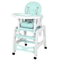 Ricokids 7092 Sinco 5 v 1 vysoká stolička - tyrkysová