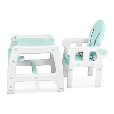 Ricokids 7092 Sinco 5 v 1 vysoká stolička - tyrkysová