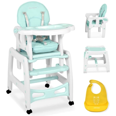 Ricokids 7092 Sinco 5 v 1 vysoká stolička - tyrkysová